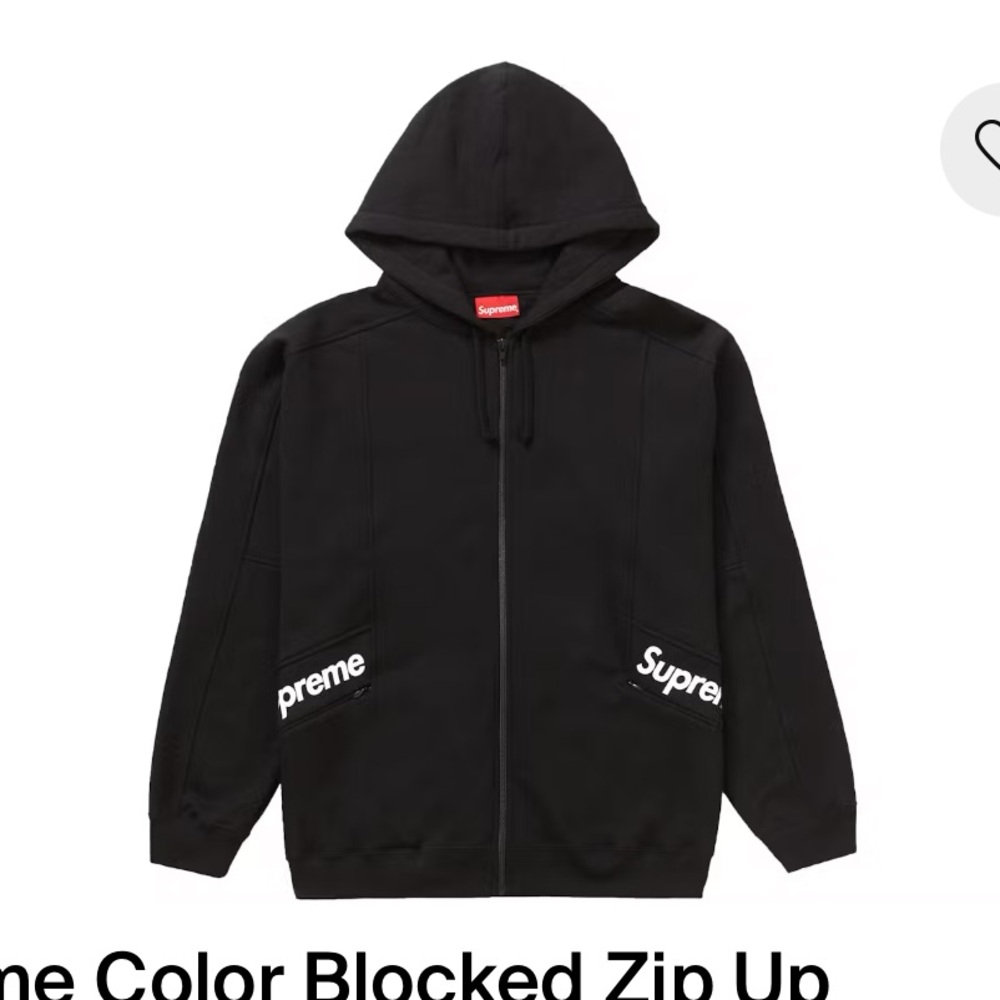 Supreme Color Blocked Zip Up
Hooded Sweatshirt xl used once